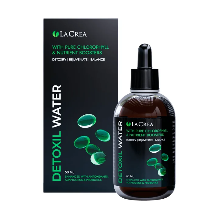 Detoxil Water gotas de 50 ml con clorofila, antioxidantes, adaptógenos y probióticos, disponible en España